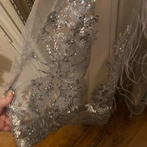 Beautiful silver nude dress Made by @glscolectives.      And @lscollective.com